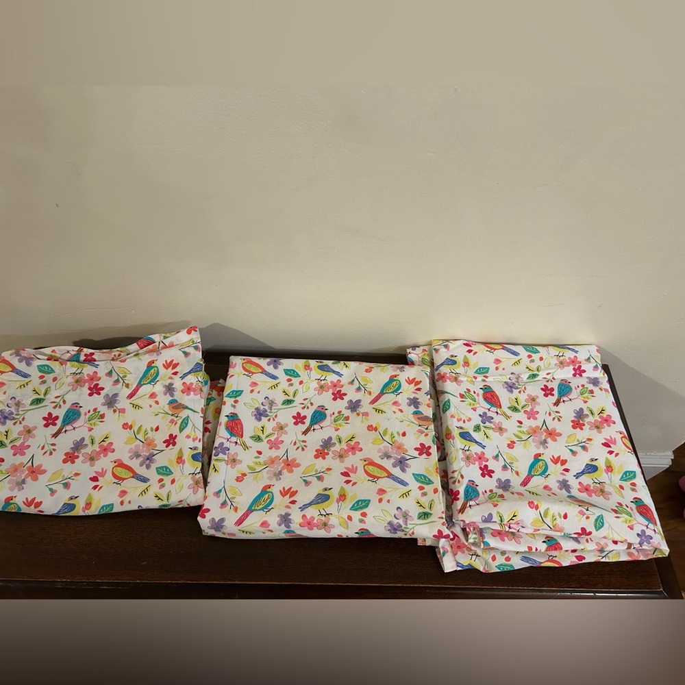 Handmade 3 Piece Tier & Valance Curtain Set